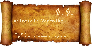Veinstein Veronika névjegykártya